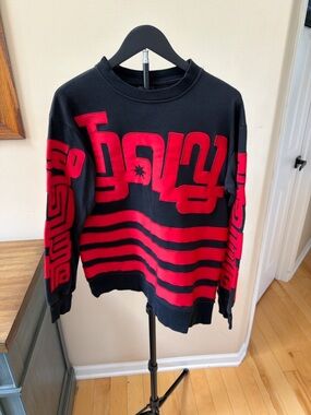 KTZ Kokon To Zai Black Red Graphic Crewneck Sweatshirt Streetwear